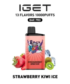 Strawberry Kiwi Ice IGET Bar Pro 10000 Puffs