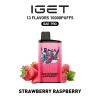 Strawberry Raspberry IGET Bar Pro 10000 Puffs
