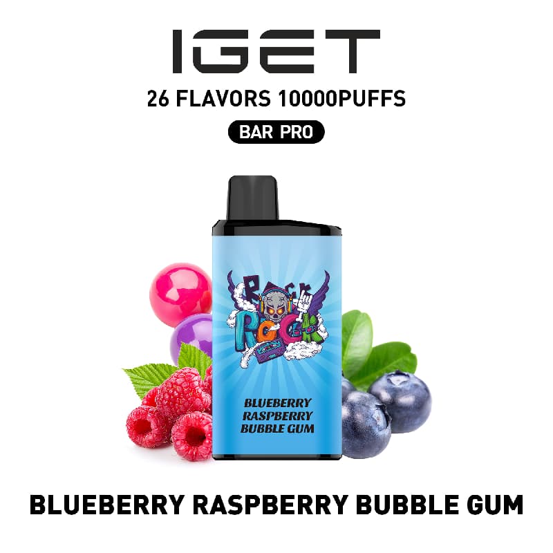 Blueberry Raspberry Bubble Gum – IGET BAR PRO 10K