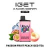 Passion Fruit Peach Iced Tea – IGET BAR PRO 10K