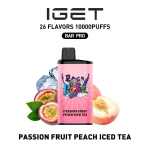 Passion Fruit Peach Iced Tea – IGET BAR PRO 10K