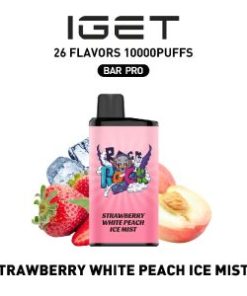 Strawberry White Peach Ice Mist – IGET BAR PRO 10K