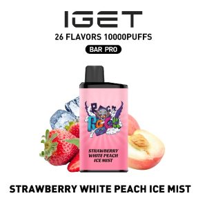 Strawberry White Peach Ice Mist – IGET BAR PRO 10K